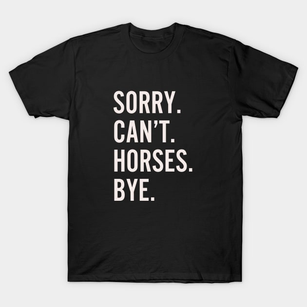 Horses T-Shirt by hippohost